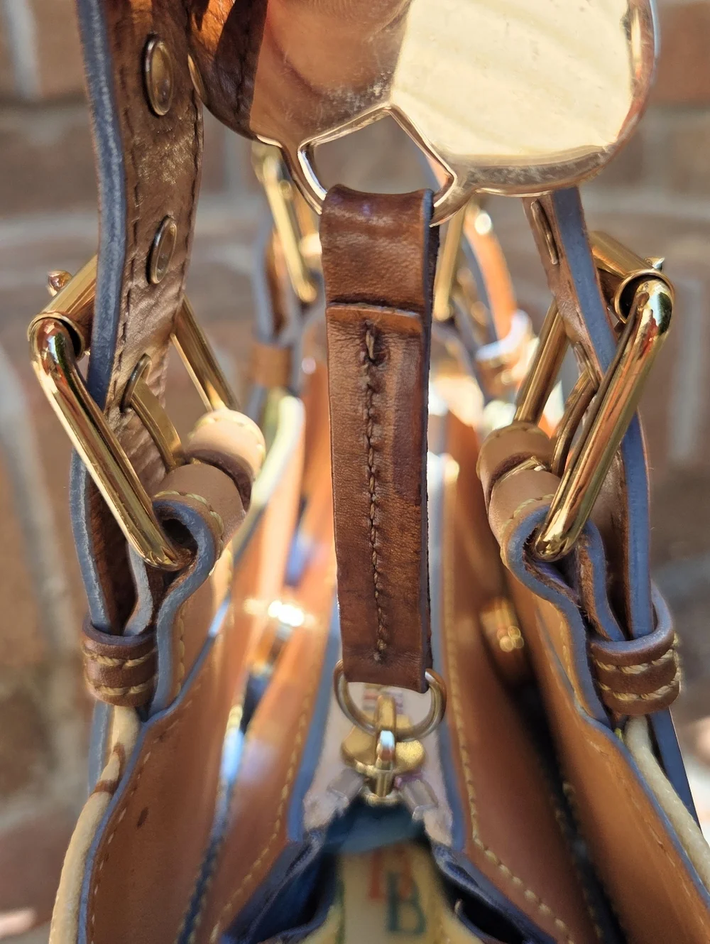 Dooney and Bourke Small DB Monogram "It" Bag - Picture 11 of 14